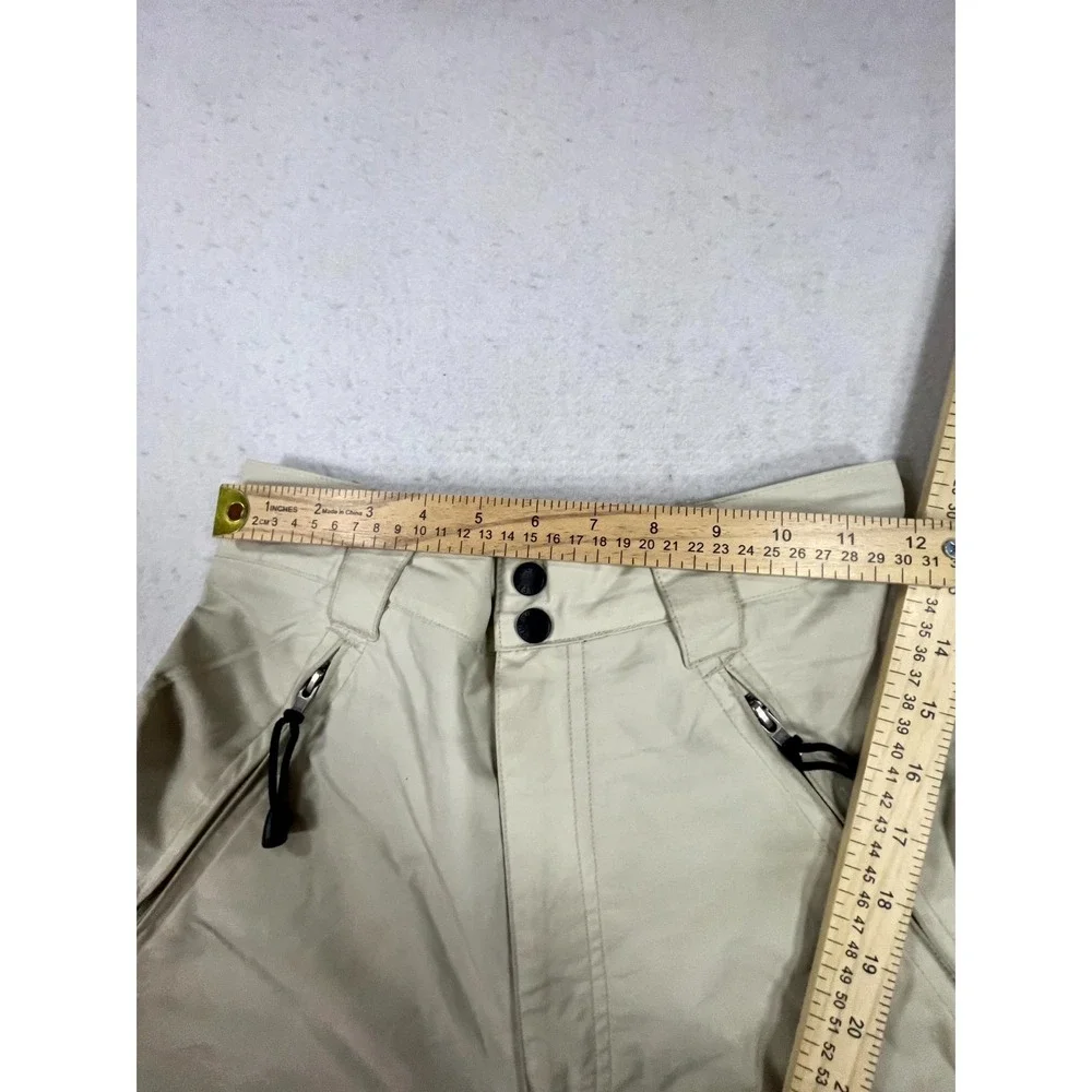 The North Face Hyvent Snowboarding Pants Mens Small‎ Beige Nylon Wide Leg Hiking